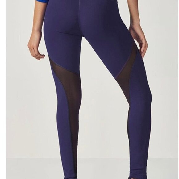 Fabletics Leggings Womens Black Mesh Leg Athletic Leggings Size XS - Picture 3 of 9